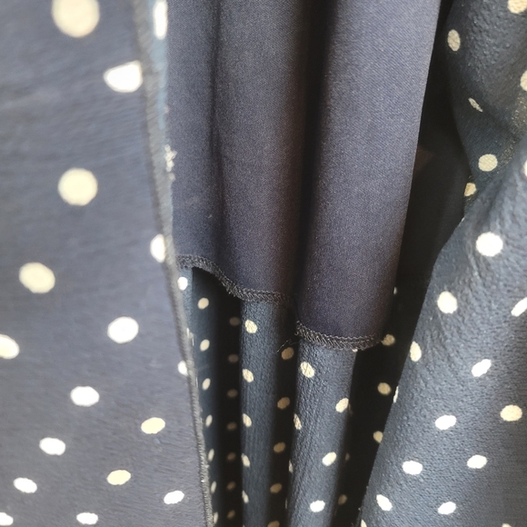 Orange Creek Blue with White Polka Dots Maternity Maxi Dress size M - Picture 5 of 7